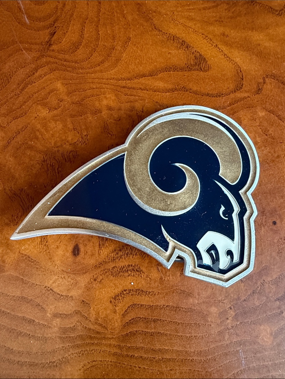 NFL Los Angeles Rams Metal Logo - Navy & Gold